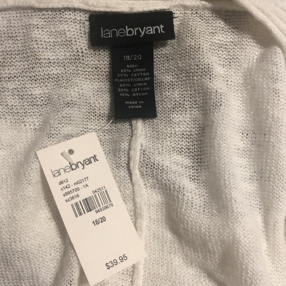 Lane Bryant short sleeve cropped cardigan, 18/20 - Picture 5 of 6
